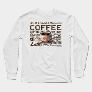 Shiplap Coffee Sign A Long Sleeve T-Shirt